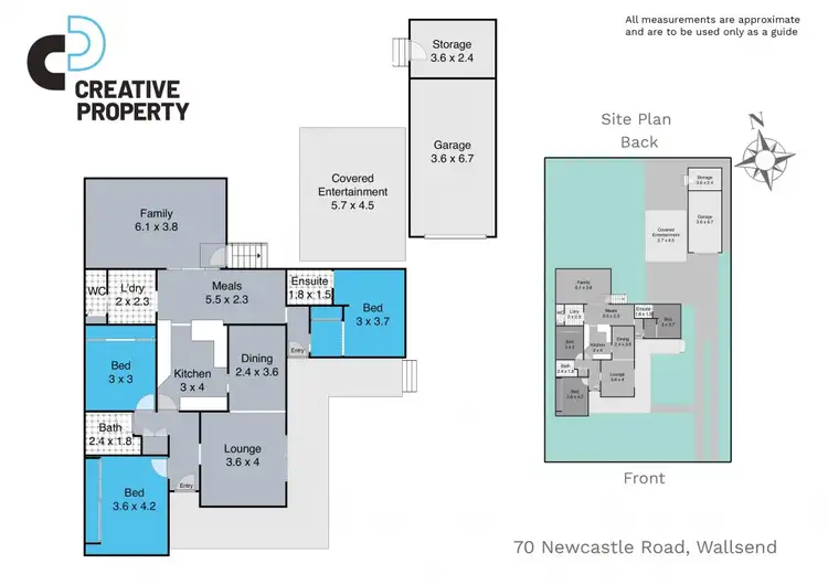Floorplan of Homely house listing, 70 Newcastle Road, Wallsend NSW 2287