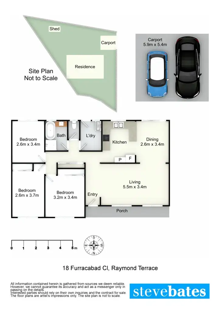 Floorplan of Homely house listing, 18 Furracabad Close, Raymond Terrace NSW 2324