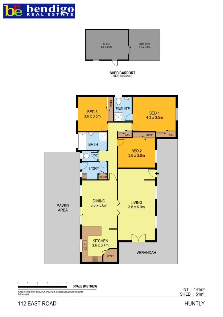 Floorplan of Homely house listing, 112 East Road, Huntly VIC 3551