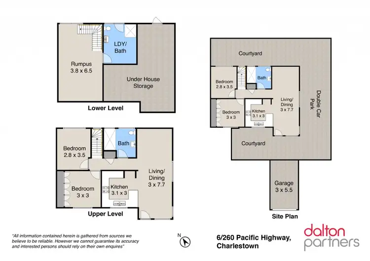 Floorplan of Homely villa listing, 6/260 Pacific Highway, Charlestown NSW 2290