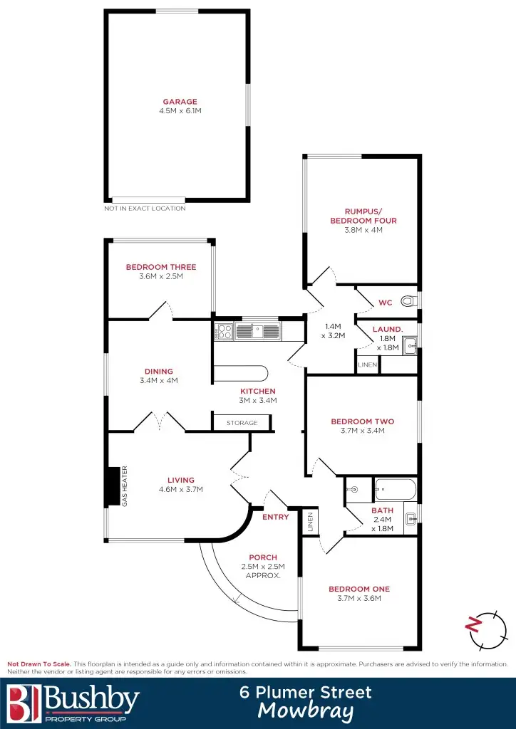 Floorplan of Homely house listing, 6 Plumer Street, Mowbray TAS 7248