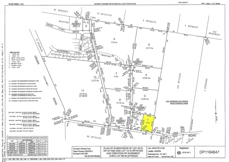 Floorplan of Homely land listing, 81 Hawthorn Road, Jindera NSW 2642