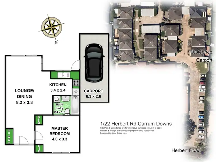 Floorplan of Homely unit listing, 1/22 Herbert Road, Carrum Downs VIC 3201