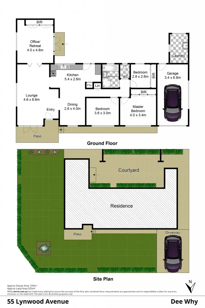 Floorplan of Homely house listing, 55 Lynwood Avenue, Dee Why NSW 2099