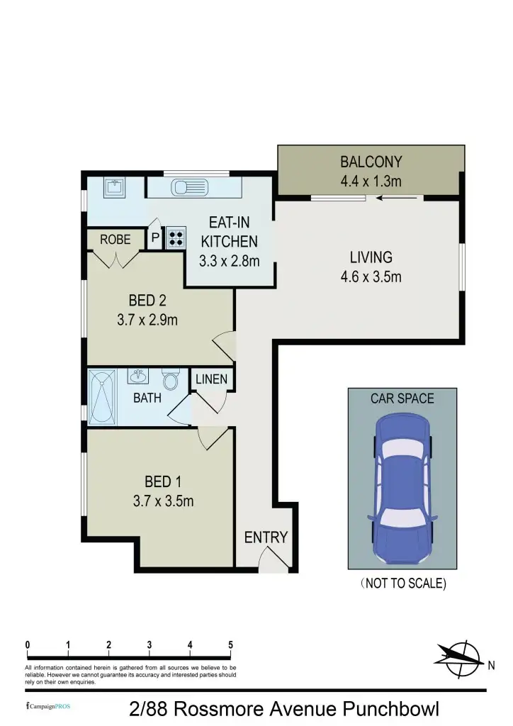 Floorplan of Homely block of units listing, 88 Rossmore Avenue, Punchbowl NSW 2196