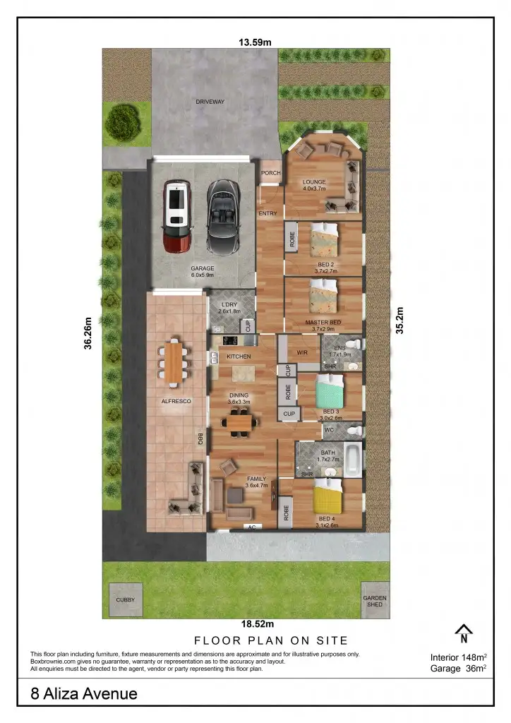 Floorplan of Homely house listing, 8 Aliza Avenue, California Gully VIC 3556