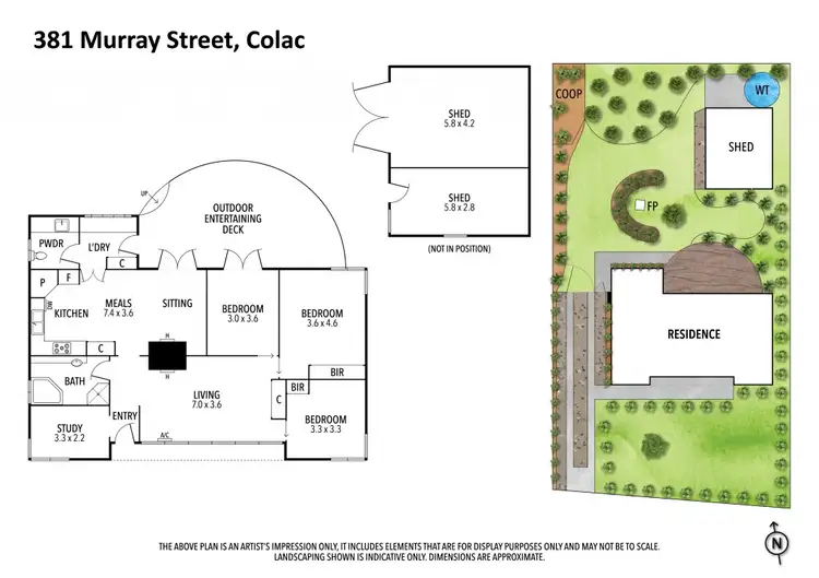 Floorplan of Homely house listing, 381 Murray Street, Colac VIC 3250