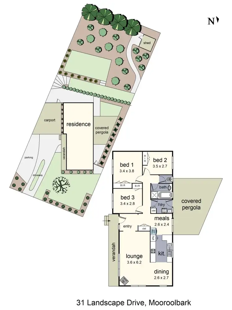 Floorplan of Homely house listing, 31 Landscape Drive, Mooroolbark VIC 3138