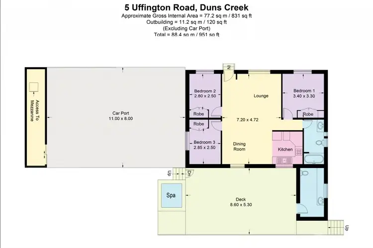 Floorplan of Homely house listing, 5 Uffington Road, Duns Creek NSW 2321