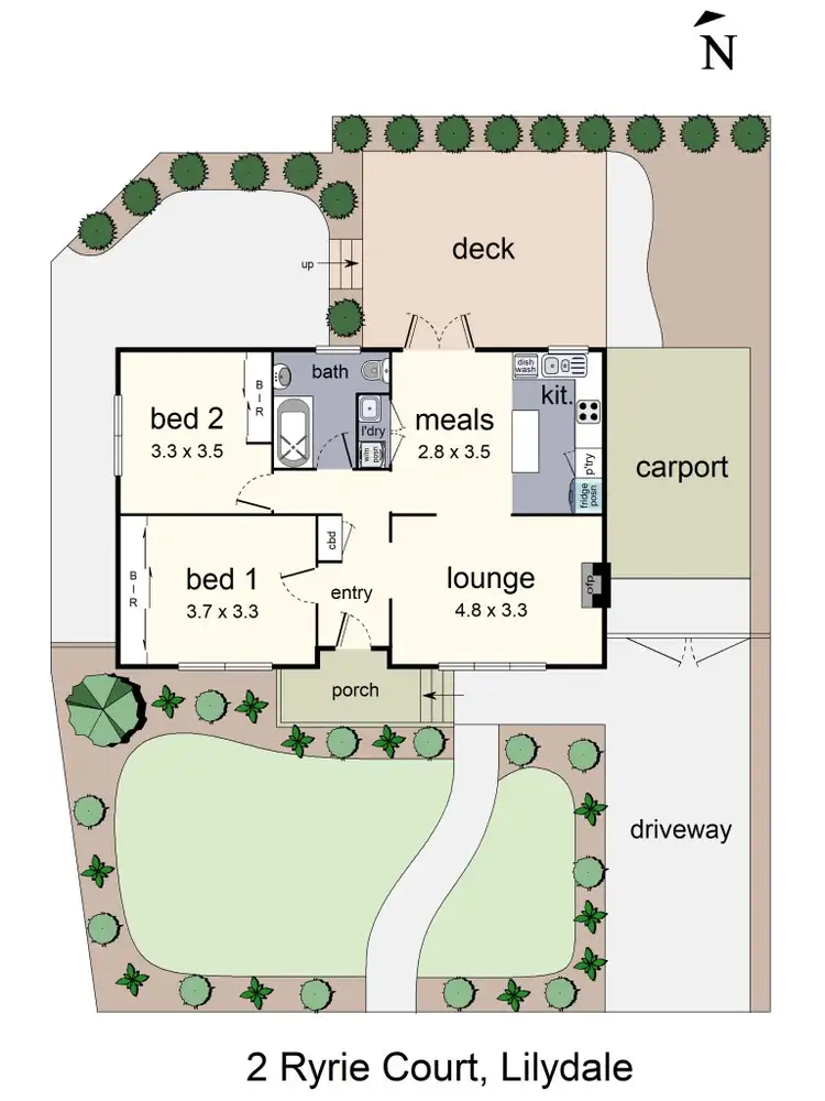 Floorplan of Homely house listing, 2 Ryrie Court, Lilydale VIC 3140
