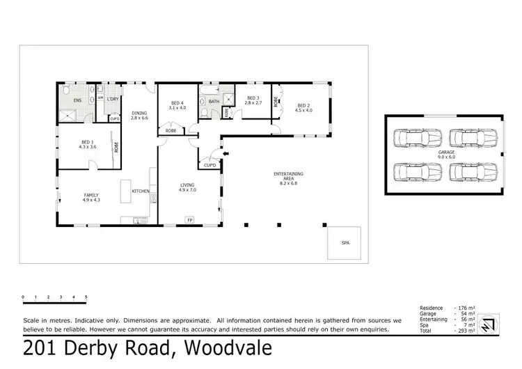 Floorplan of Homely house listing, 201 Derby Road, Woodvale VIC 3556