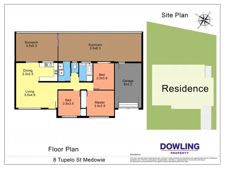 Floorplan of Homely house listing, 8 TUPELO STREET, Medowie NSW 2318