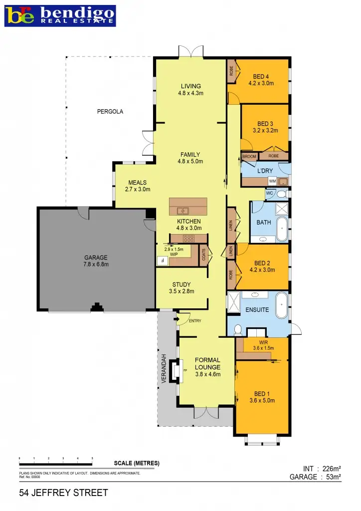 Floorplan of Homely house listing, 54 Jeffrey Street, Elmore VIC 3558
