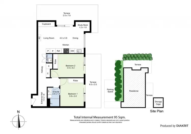 Floorplan of Homely apartment listing, 203/46 Fehon Street, Yarraville VIC 3013