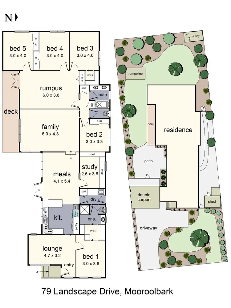 Floorplan of Homely house listing, 79 Landscape Drive, Mooroolbark VIC 3138