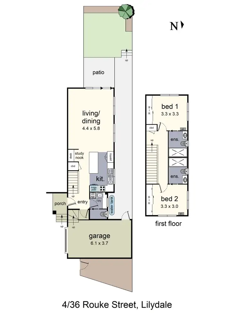 Floorplan of Homely house listing, 4/36 Rouke Street, Lilydale VIC 3140