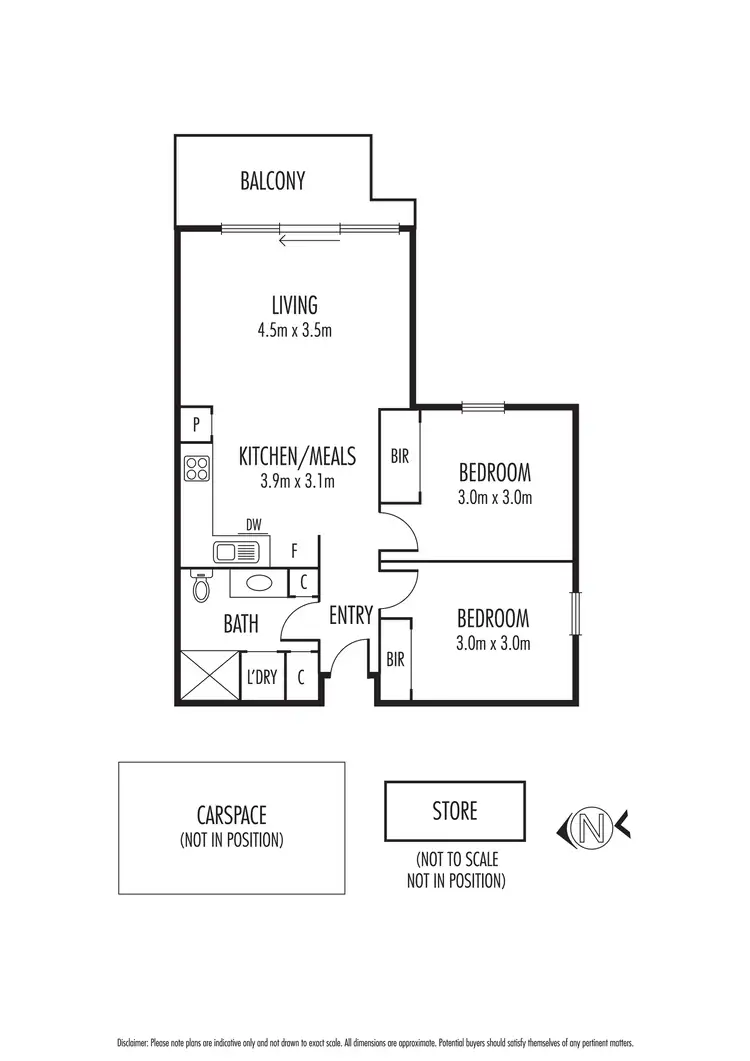 Floorplan of Homely apartment listing, 410/64 Wests Road, Maribyrnong VIC 3032