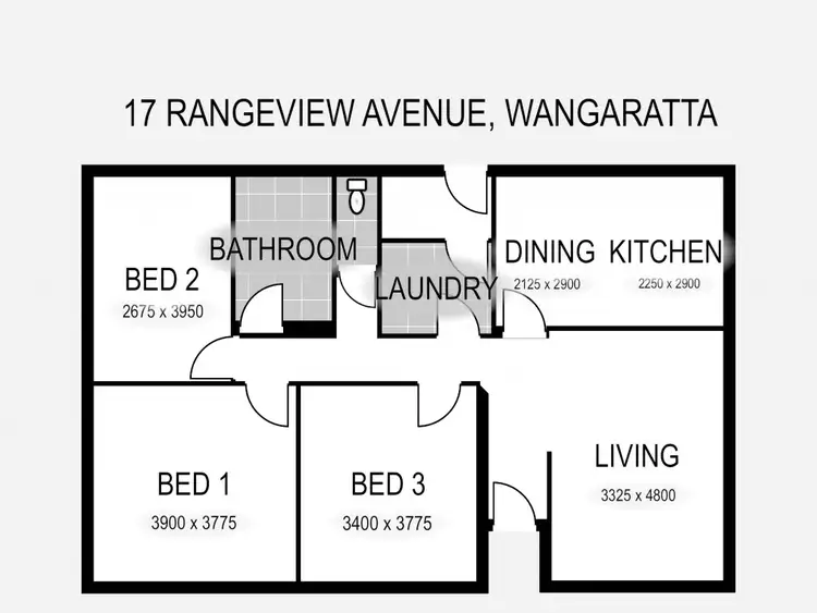 Floorplan of Homely house listing, 17 Rangeview Avenue, Wangaratta VIC 3677