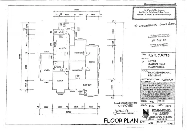 Floorplan of Homely rural property listing, 1626 BUXTON ROAD, Buxton QLD 4660