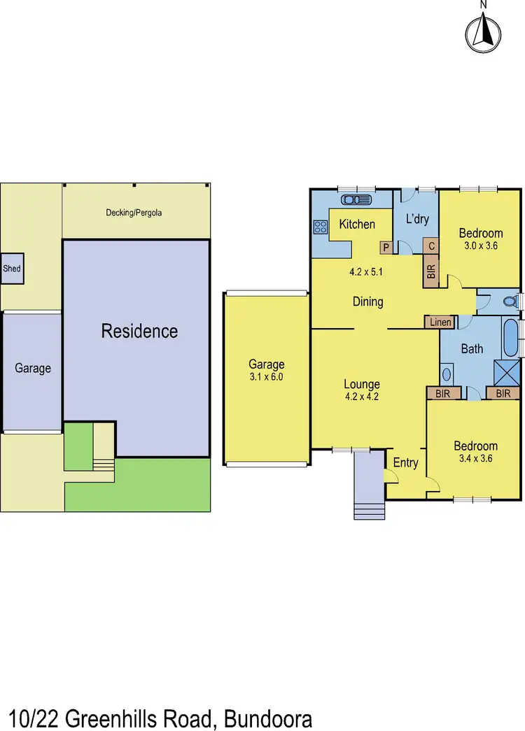 Floorplan of Homely house listing, 10/22 Greenhills Road, Bundoora VIC 3083