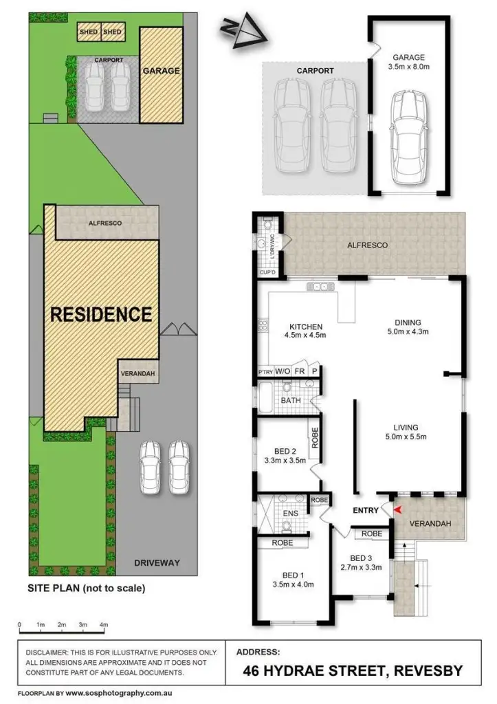 Floorplan of Homely house listing, 46 Hydrae Street, Revesby NSW 2212