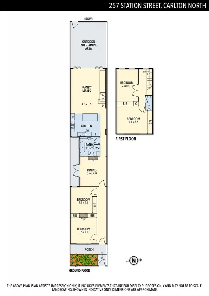 Floorplan of Homely house listing, 257 Station Street, Carlton North VIC 3054