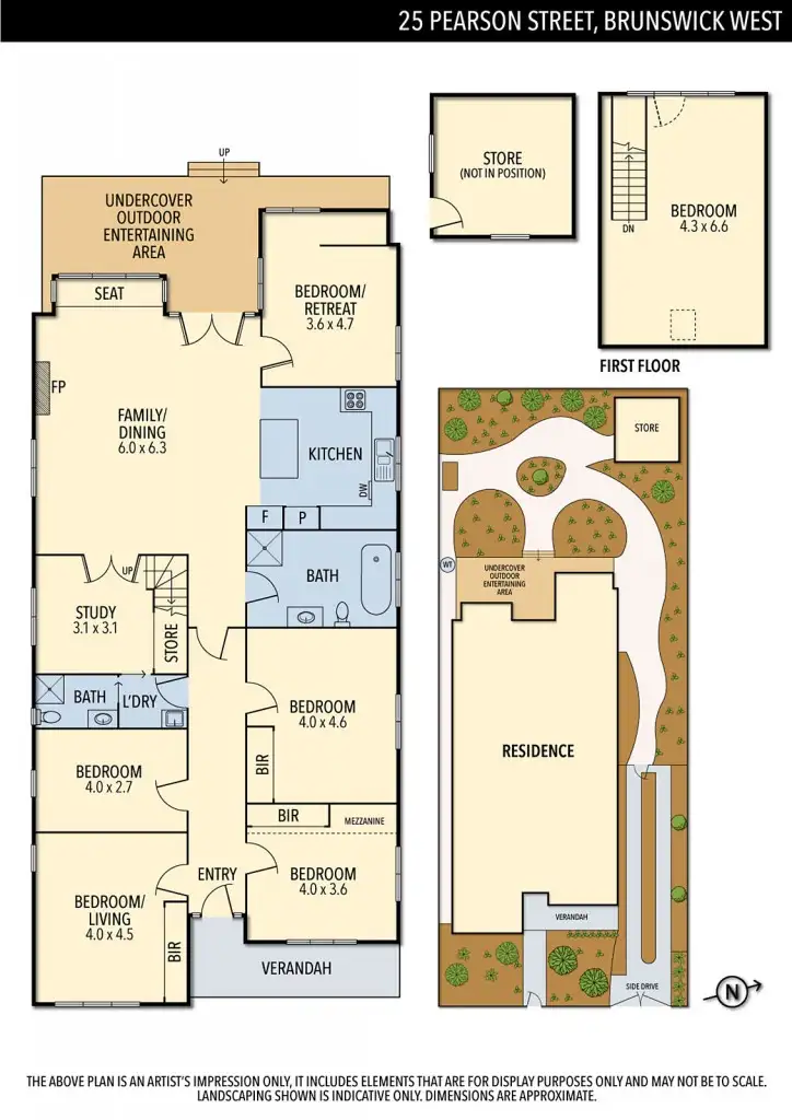 Floorplan of Homely house listing, 25 Pearson Street, Brunswick West VIC 3055