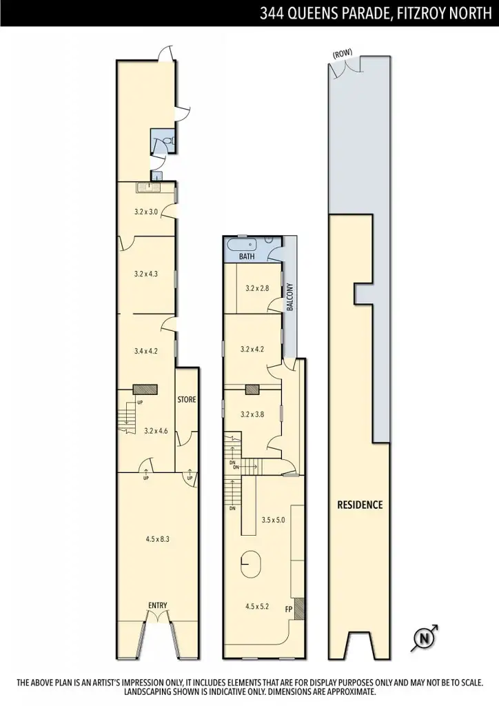 Floorplan of Homely house listing, 344 Queens Parade, Fitzroy North VIC 3068