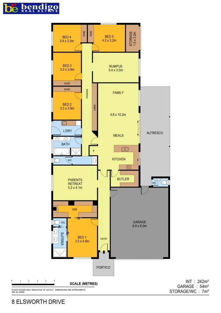 Floorplan of Homely house listing, 8 Elsworth Drive, Strathfieldsaye VIC 3551
