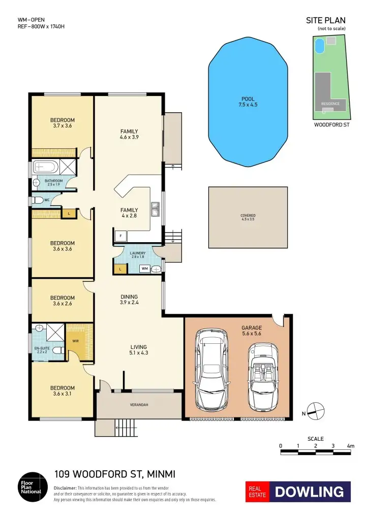 Floorplan of Homely house listing, 109 Woodford Street, Minmi NSW 2287