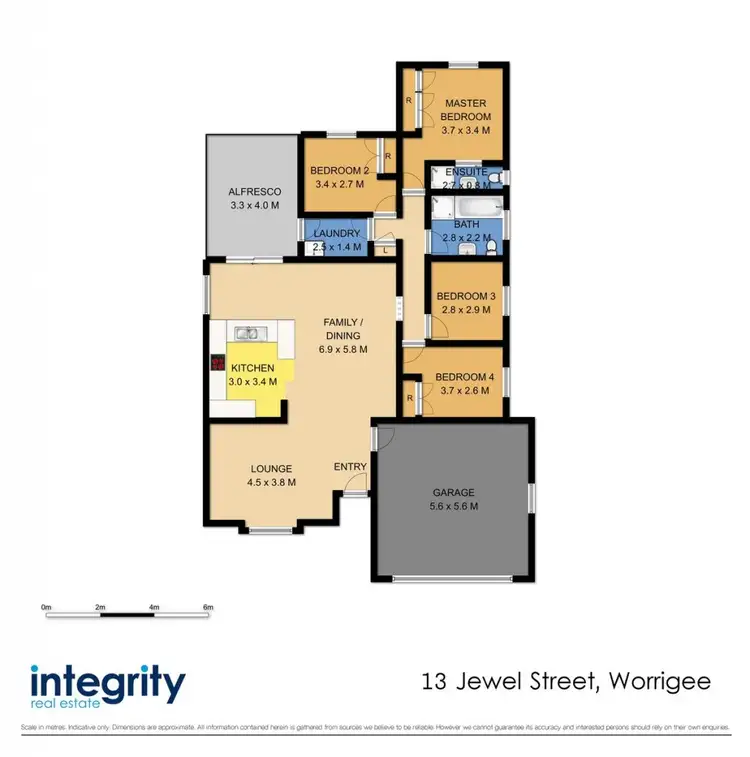 Floorplan of Homely house listing, 13 Jewel Street, Worrigee NSW 2540