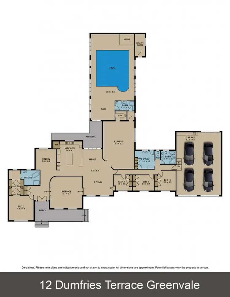 Floorplan of Homely house listing, 12 Dumfries Terrace, Greenvale VIC 3059