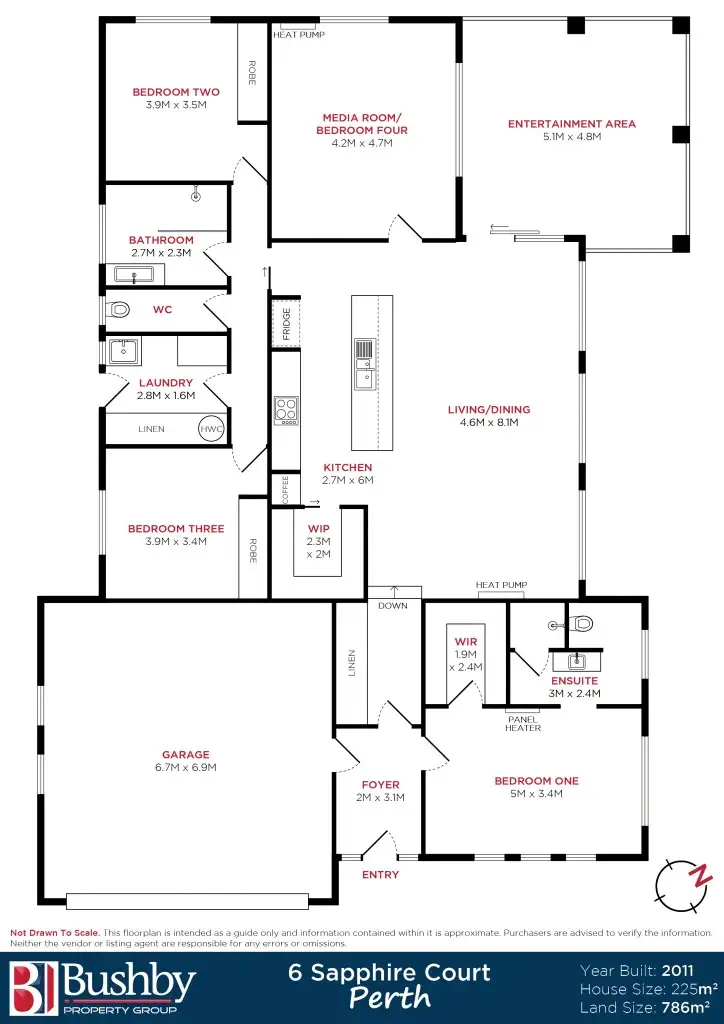 Floorplan of Homely house listing, 6 Sapphire Court, Perth TAS 7300