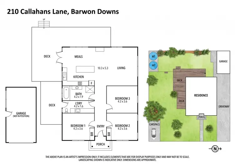 Floorplan of Homely rural property listing, 210 Callahans Lane, Barwon Downs VIC 3243