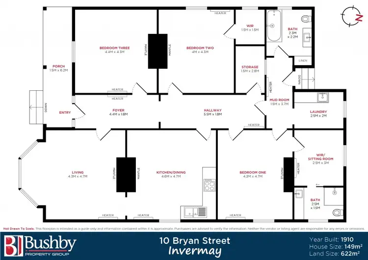 Floorplan of Homely house listing, 10 Bryan Street, Invermay TAS 7248