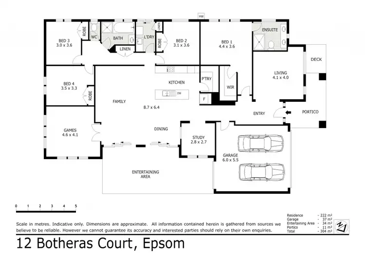 Floorplan of Homely house listing, 12 Botheras Court, Epsom VIC 3551
