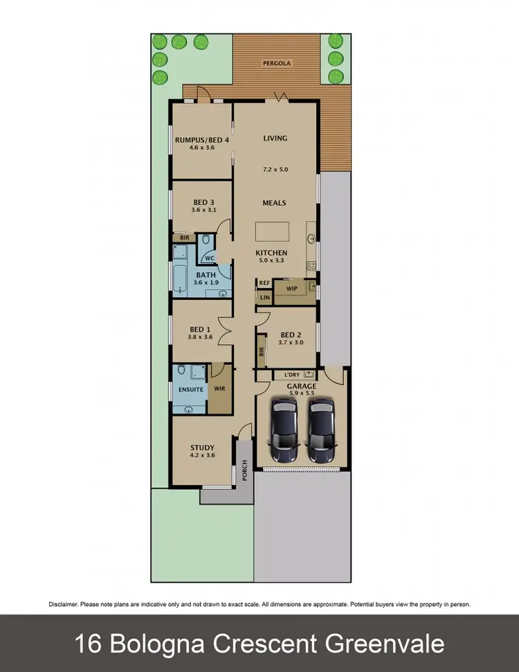 Floorplan of Homely house listing, 16 Bologna Crescent, Greenvale VIC 3059