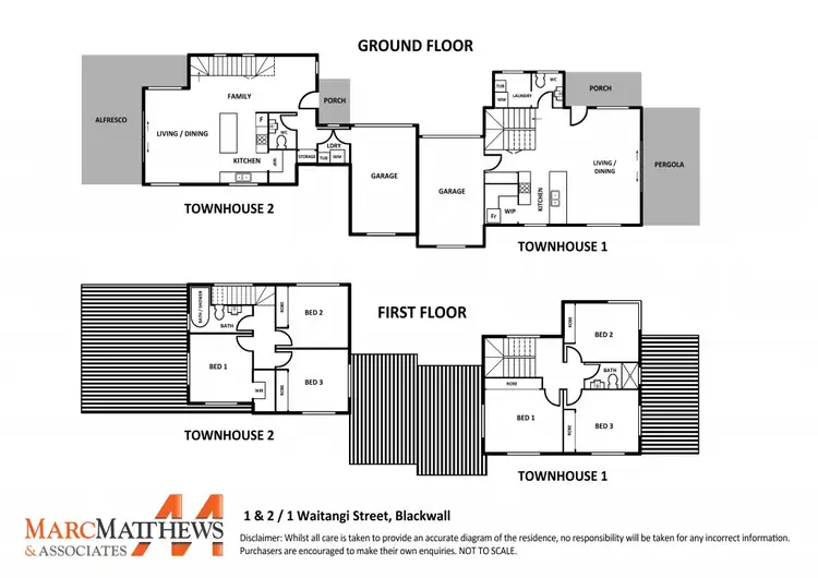 Floorplan of Homely townhouse listing, 1/1 Waitangi Street, Blackwall NSW 2256