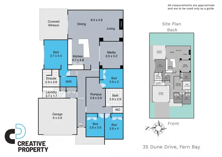 Floorplan of Homely house listing, 35 Dune Drive, Fern Bay NSW 2295