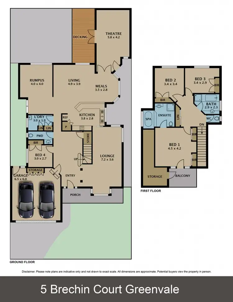 Floorplan of Homely house listing, 5 Brechin Court, Greenvale VIC 3059