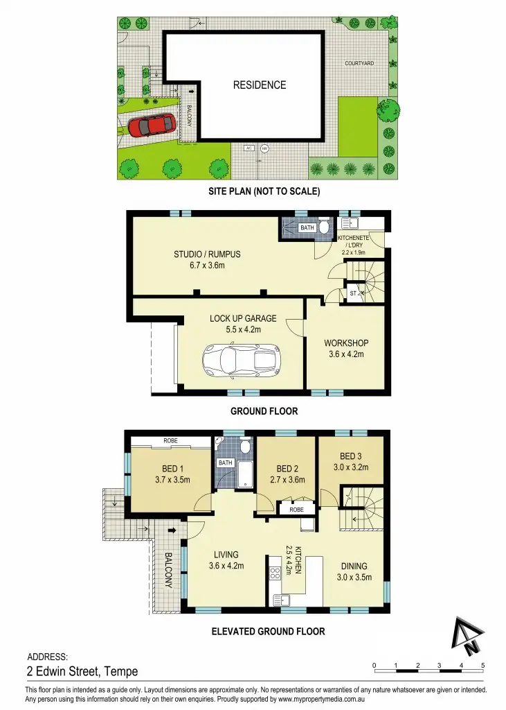 Floorplan of Homely house listing, 2 Edwin Street, Tempe NSW 2044