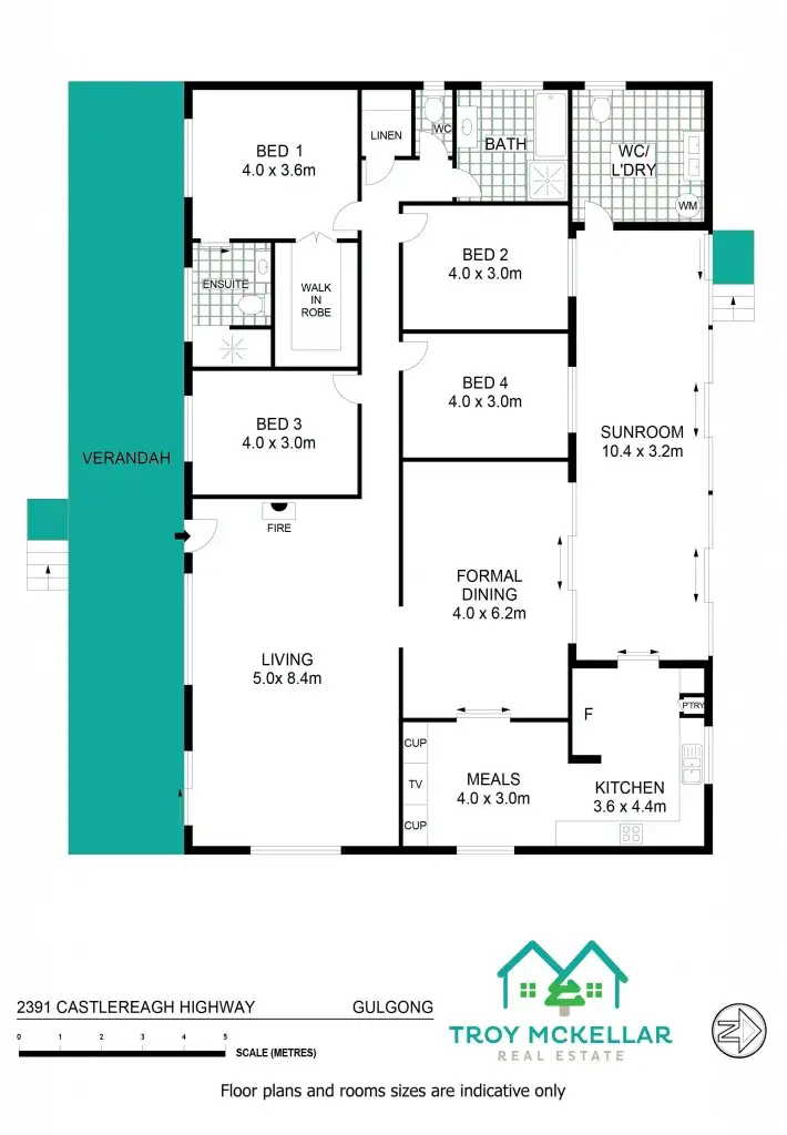 Floorplan of Homely rural property listing, 2391 Castlereagh Highway, Gulgong NSW 2852