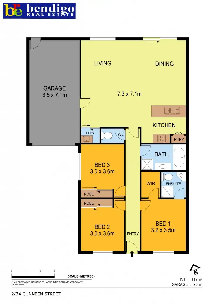 Floorplan of Homely house listing, 2/34 Cunneen Street, Long Gully VIC 3550