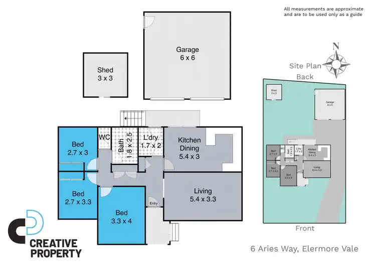 Floorplan of Homely house listing, 6 Aries Way, Elermore Vale NSW 2287