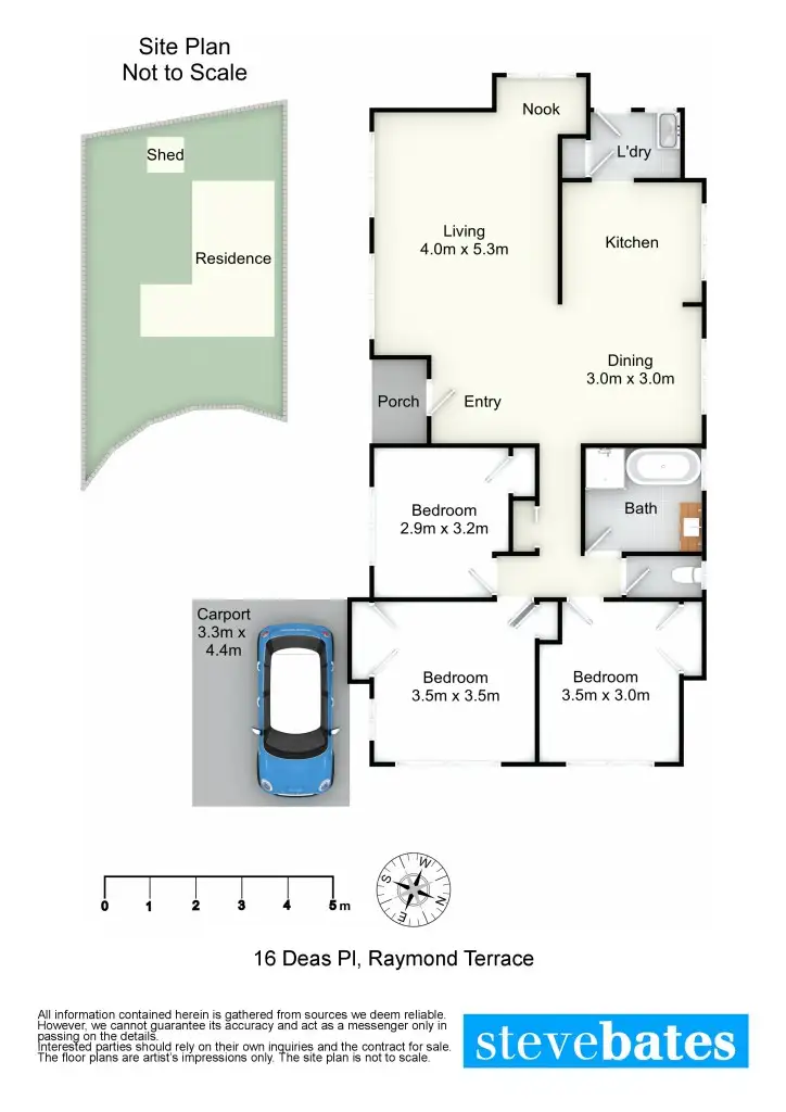 Floorplan of Homely house listing, 16 Deas Place, Raymond Terrace NSW 2324