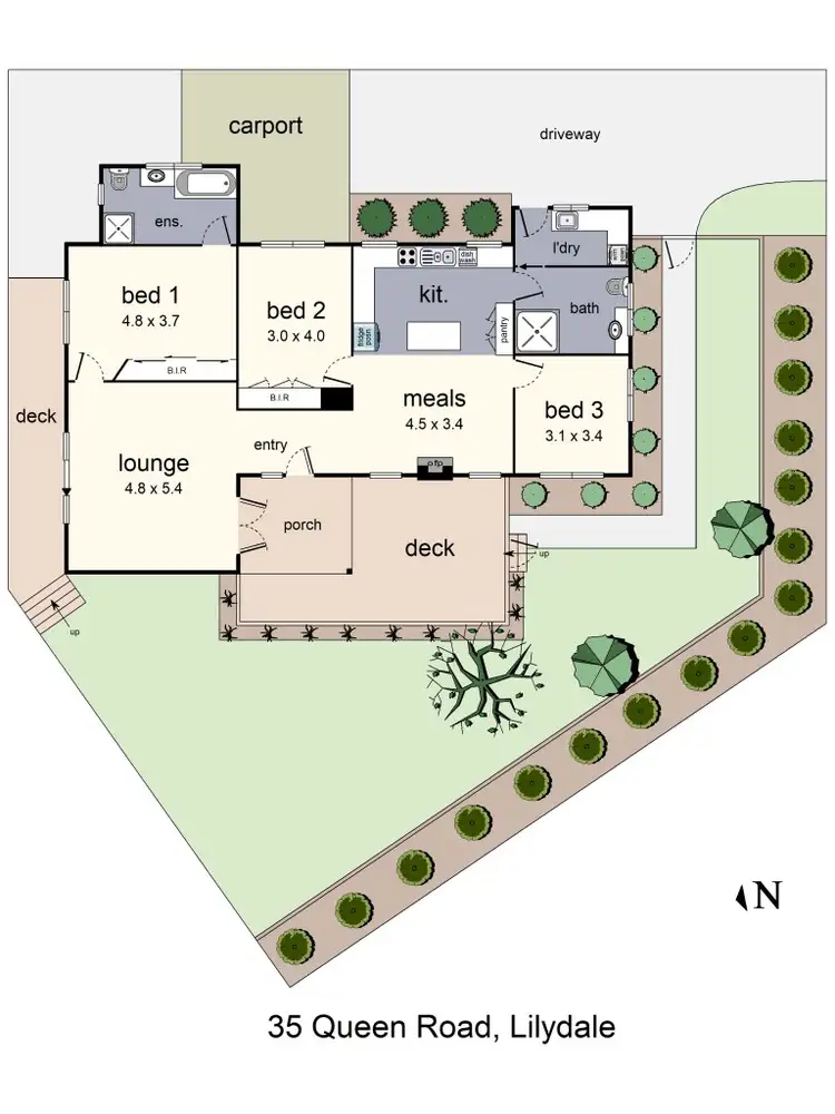 Floorplan of Homely house listing, 35 Queen Road, Lilydale VIC 3140