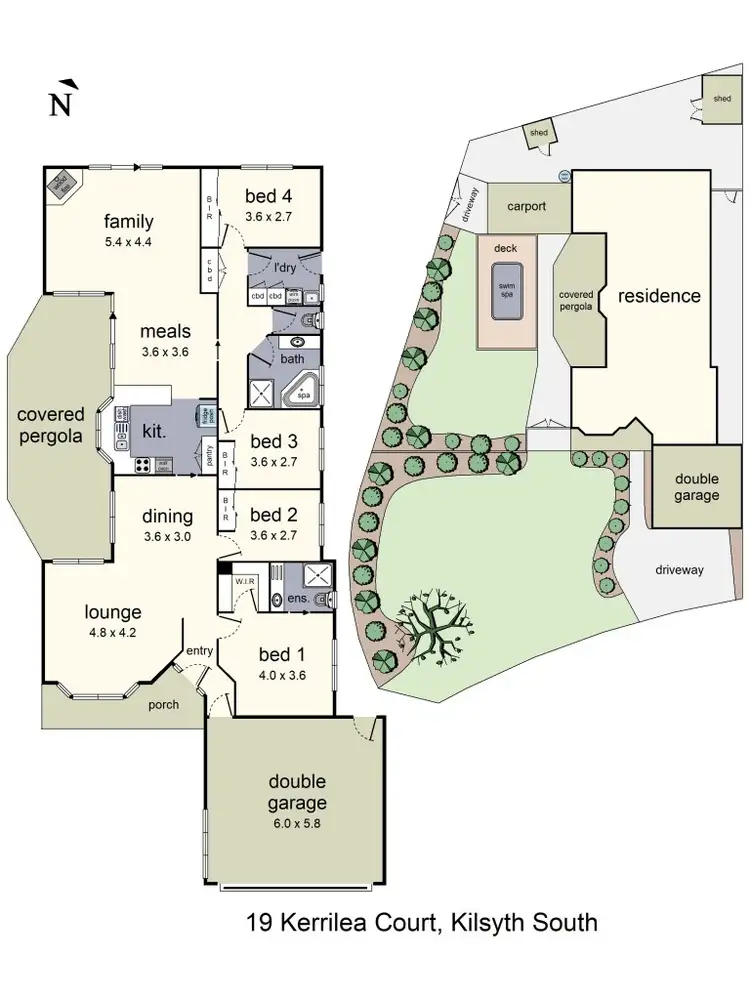 Floorplan of Homely house listing, 19 Kerrilea Court, Kilsyth South VIC 3137