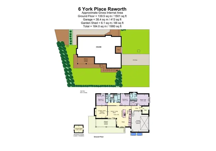 Floorplan of Homely house listing, 6 York Place, Raworth NSW 2321