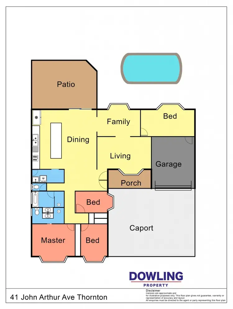 Floorplan of Homely house listing, 41 John Arthur Avenue, Thornton NSW 2322
