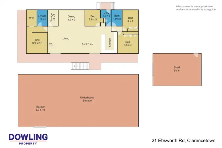 Floorplan of Homely rural property listing, 21 Ebsworth Road, Clarence Town NSW 2321